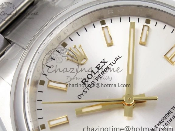Perpetual Clean 36mm 1:1 Best Oyster Edition VR3230 Steel Silver Dial 126000 Bracelet on SS 904L 0519